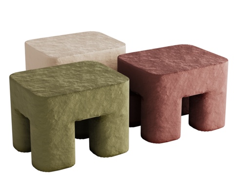  Podo FERM LIVING边桌椅3d模型 