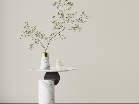  现代意式边几 圆几角几3d模型 