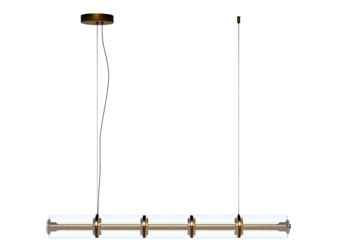 吊灯 金属吊灯 玻璃吊灯 条形吊灯 装饰灯具su模型