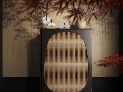  新中式斗柜 边柜3d模型 