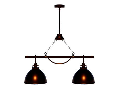  吊灯 金属吊灯 装饰灯具su模型 