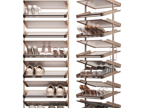  旋转鞋架0023d模型 