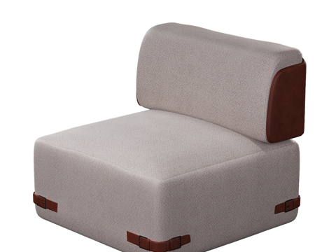  现代简约单人沙发 单人沙发 简约沙发 休闲沙发 客厅沙发3d模型 