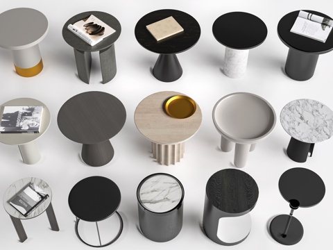 现代茶几 客厅茶几su模型