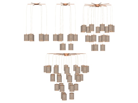 吊灯 装饰灯具su模型