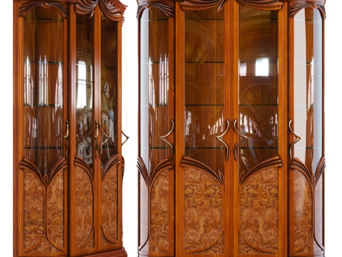  新艺术风格展示柜3d模型 