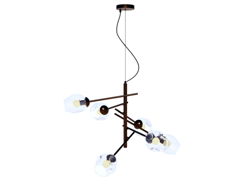 吊灯 金属吊灯 玻璃吊灯 装饰灯具su模型