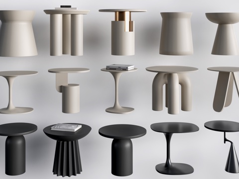 现代茶几 客厅茶几su模型