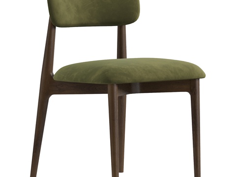  北欧简约单人椅子 椅子 简约椅子 休闲椅子 凳子 餐厅椅子3d模型 