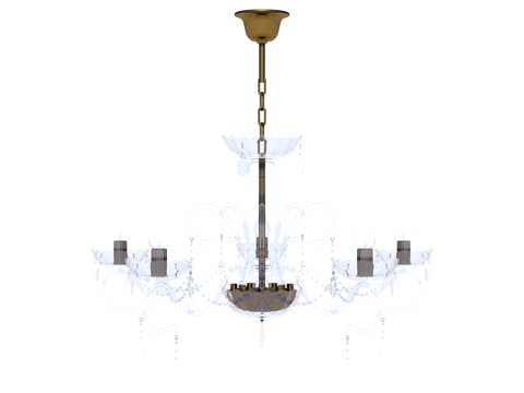 吊灯 水晶吊灯 金属吊灯 装饰灯具su模型