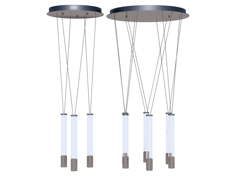 吊灯 金属吊灯 玻璃吊灯 装饰灯具su模型 