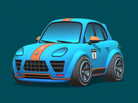  保时捷 Macan  卡班3d模型 