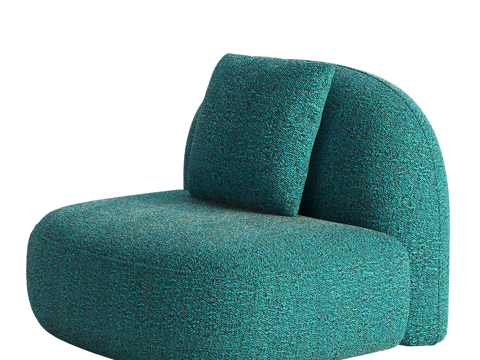  现代简约单人休闲沙发 单人休闲沙发 客厅沙发 客厅单人沙发3d模型 