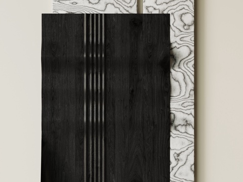  现代意式墙饰3d模型 