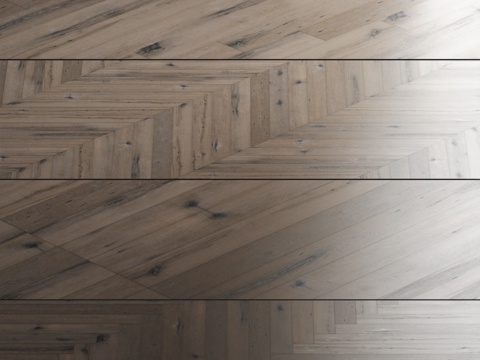  橡木拼花地板193d模型 