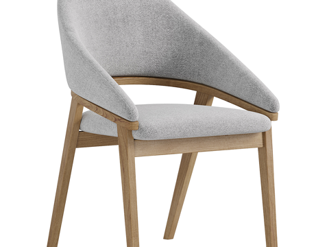  北欧简约单人椅子 椅子 简约椅子 休闲椅子 凳子 餐厅椅子3d模型 