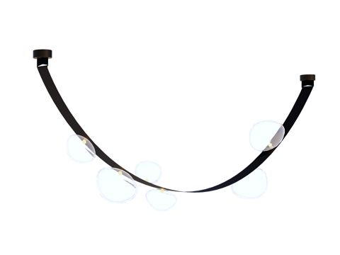 吊灯 玻璃吊灯 装饰灯具su模型