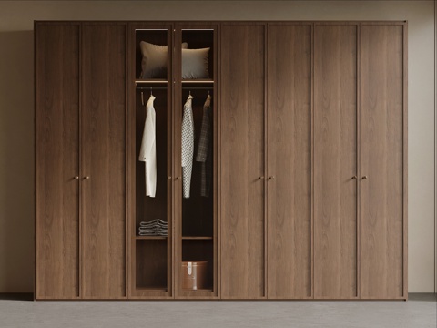 中古风衣柜su模型