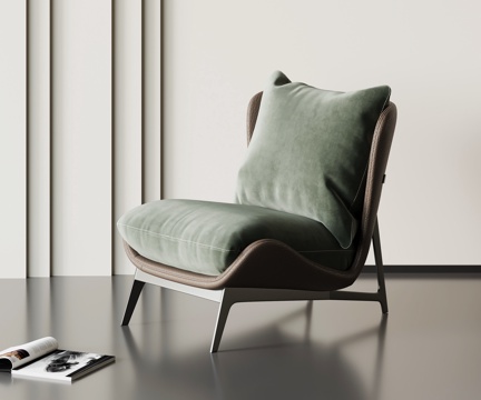  现代意式单人沙发 休闲沙发3d模型 