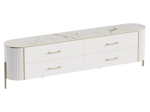  现代简约电视柜 电视柜 简约电视柜 客厅电视柜 矮柜3d模型 