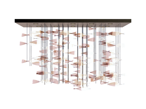 吊灯 水晶吊灯 金属吊灯 装饰灯具su模型