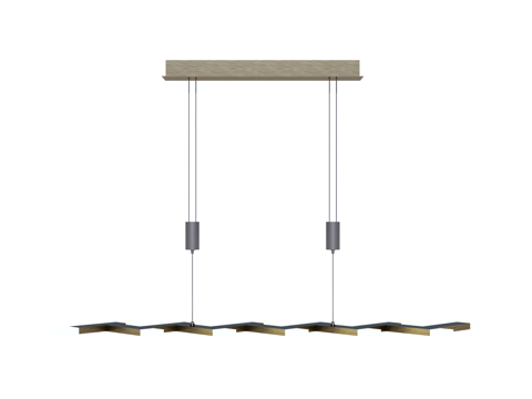 吊灯 金属吊灯 条形吊灯 装饰灯具su模型