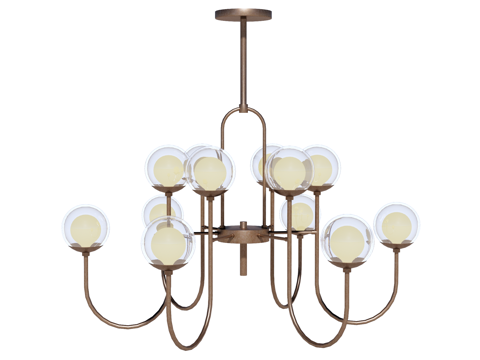 吊灯 金属吊灯 玻璃吊灯 装饰灯具su模型