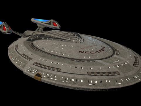  星际迷航  君主级3d模型 