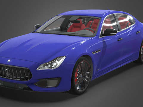  AC  玛莎拉蒂 四门轿车3d模型 