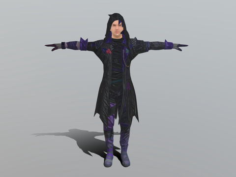  绝地求生移动版  小丑套装皮肤3d模型 