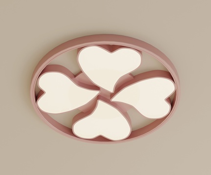 现代吸顶灯 儿童吸顶灯su模型