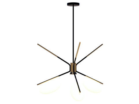  吊灯 金属吊灯 装饰灯具su模型 