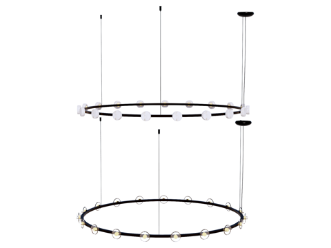  吊灯 金属吊灯 装饰灯具su模型 