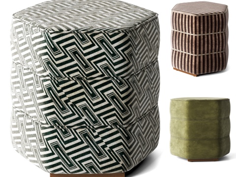  Soho Home Lyla脚凳3d模型 