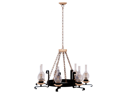 复古 吊灯 金属吊灯 玻璃吊灯 装饰灯具su模型