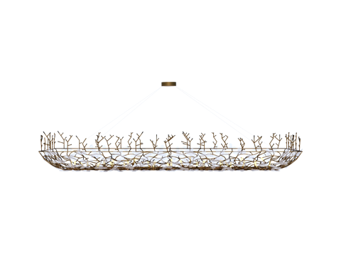 吊灯 水晶吊灯 金属吊灯 装饰灯具su模型