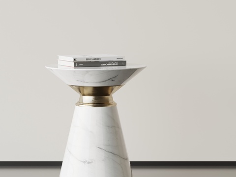 现代意式边几 圆几角几su模型