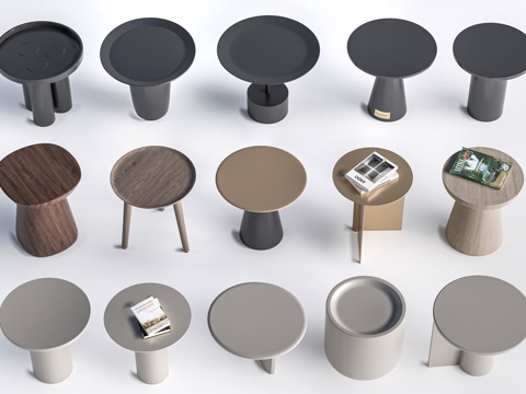 现代茶几 客厅茶几su模型