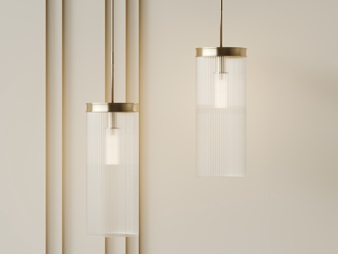  现代吊灯 鱼线吊灯 水晶吊灯3d模型 