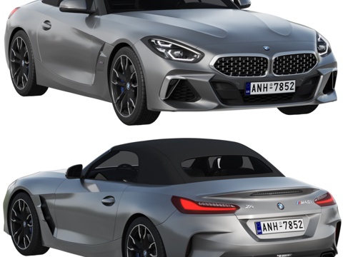  宝马Z4 M40i敞篷跑车3d模型 