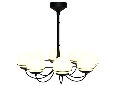  吊灯 金属吊灯 装饰灯具su模型 