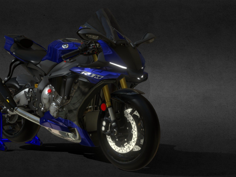  雅马哈R1 20173d模型 