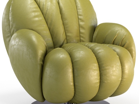  纳图兹意大利工厂扶手椅，贝壳款3d模型 