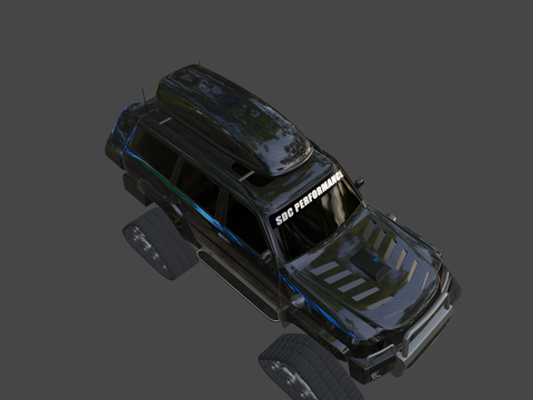  日产超级雪地SDC性能3d模型 
