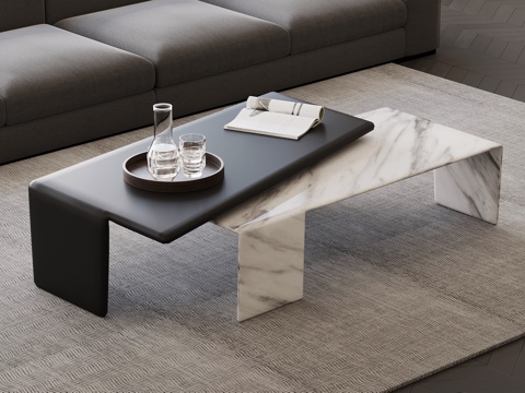  现代意式茶几3d模型 