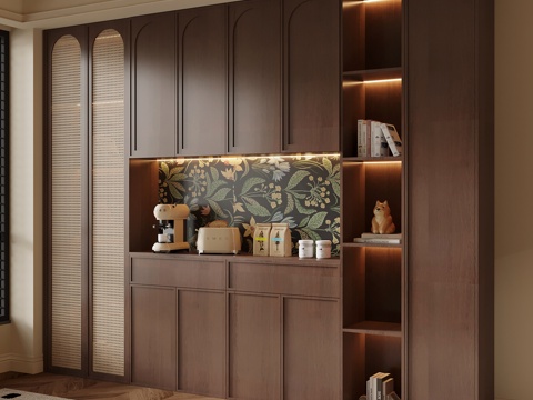 法式中古风餐边柜su模型