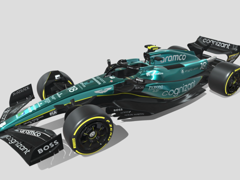  阿斯顿马丁F1 AMR23 20233d模型 