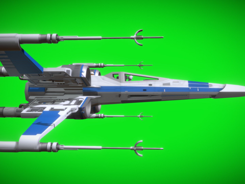  星球大战  英康T70 X翼战斗机3d模型 