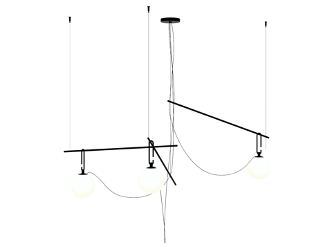  吊灯 金属吊灯 装饰灯具su模型 