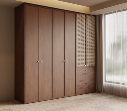 中古风衣柜su模型